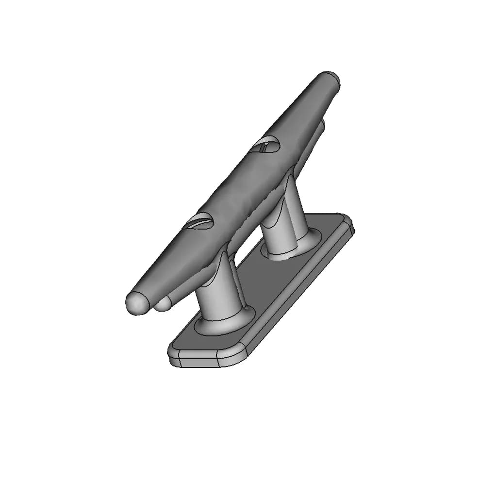 8" (200Mm) Cleat | High-Quality CAD Model_60_30_degree_snapshot