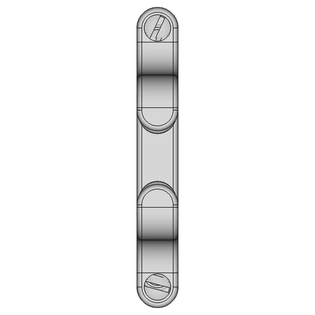 3.5", 90Mm Line Chock - Downloadable CAD Representation_0_0_degree_snapshot