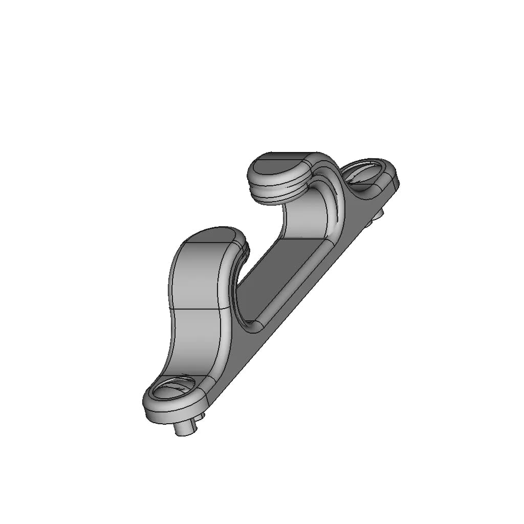 3.5", 90Mm Line Chock - Downloadable CAD Representation_60_30_degree_snapshot
