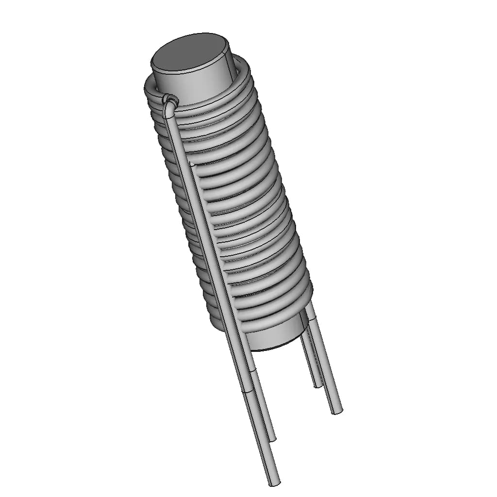 Prc0312V-4R7M Vertical Rod Inductor - Downloadable CAD Representation_60_30_degree_snapshot