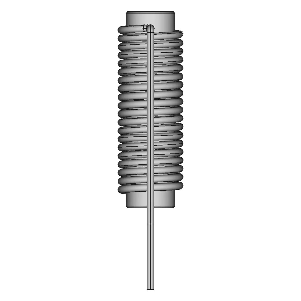 Prc0312V-4R7M Vertical Rod Inductor - Downloadable CAD Representation_90_0_degree_snapshot