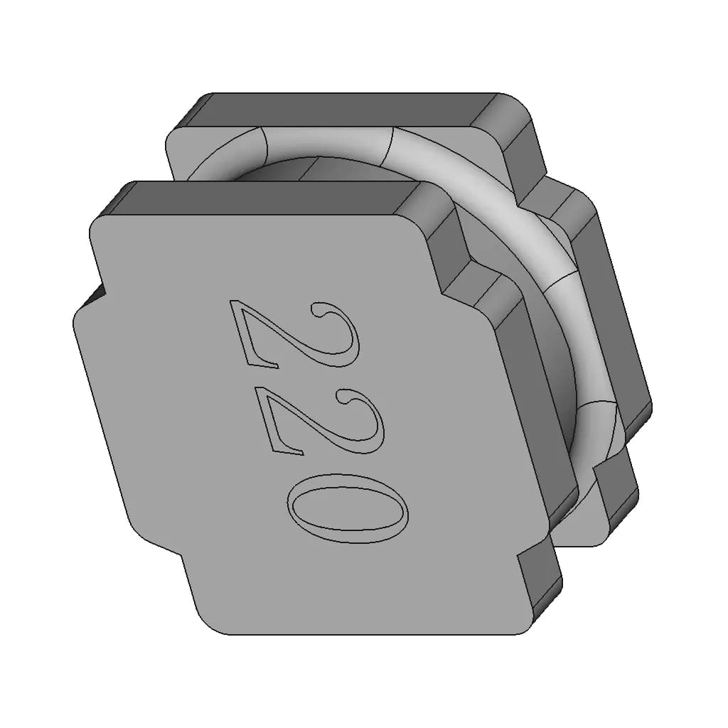 Pnr8040 Smd Power Inductor - Downloadable CAD Representation_60_30_degree_snapshot
