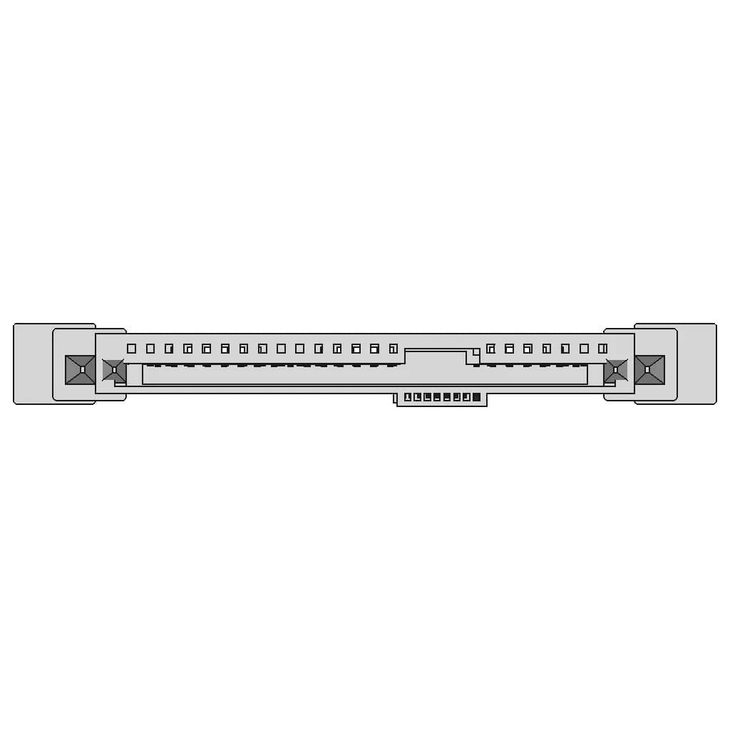 Sas Connector Sff-8482 | High-Quality CAD Model_0_0_degree_snapshot