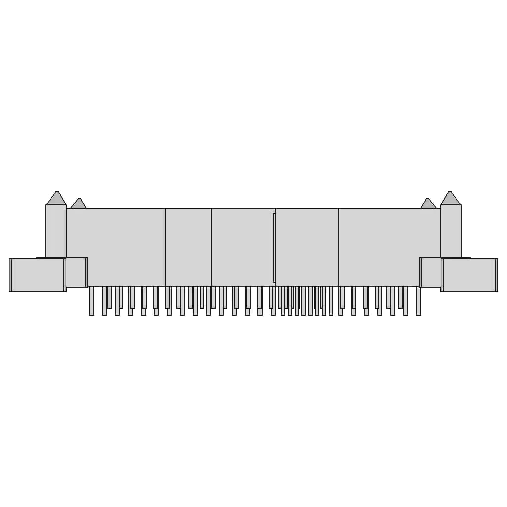 Sas Connector Sff-8482 | High-Quality CAD Model_90_0_degree_snapshot