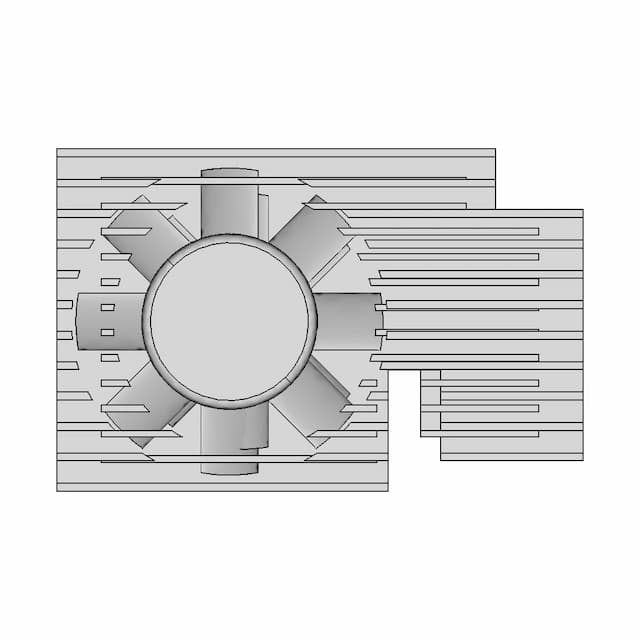 Geeekpi Cooler Kit Raspi 3 4 - Downloadable CAD Representation
