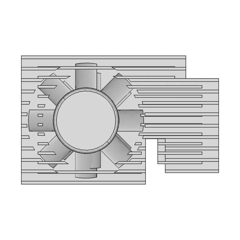 Geeekpi Cooler Kit Raspi 3 4 - Downloadable CAD Representation