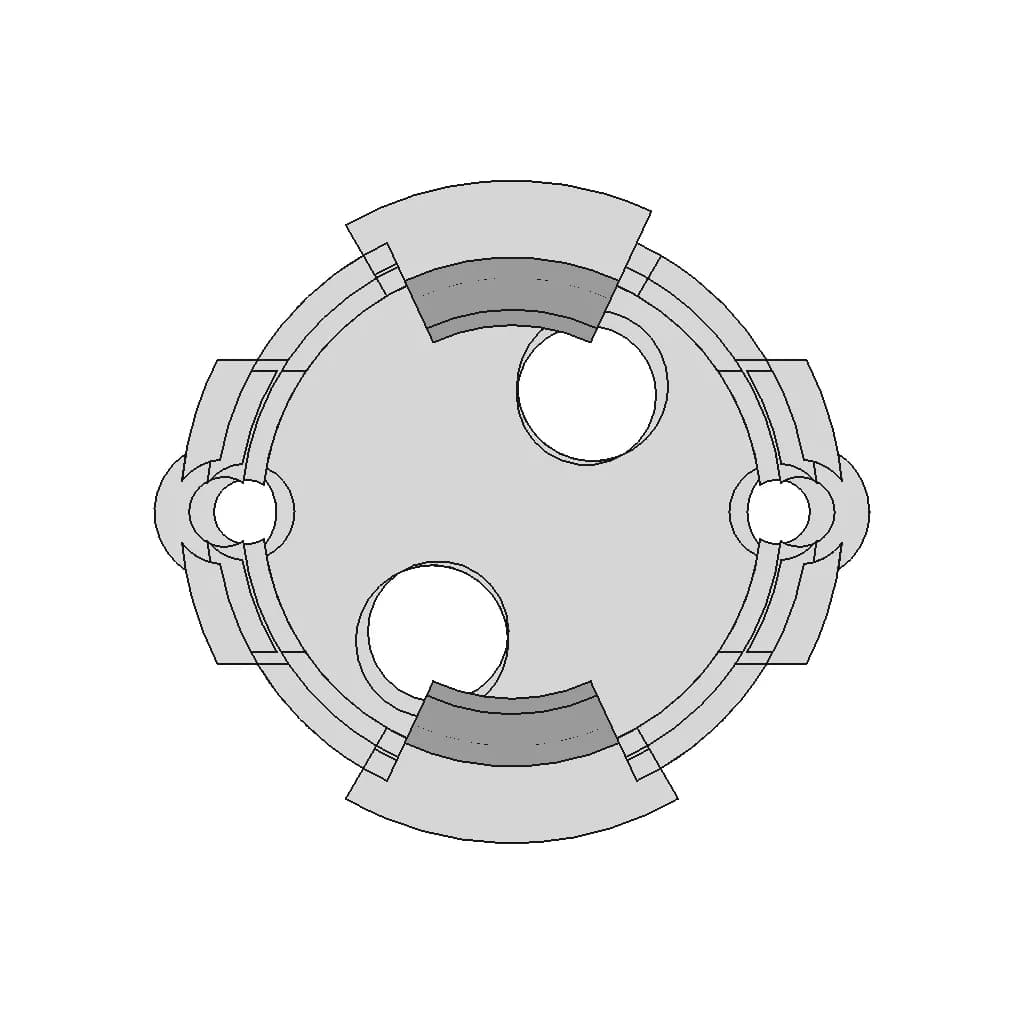 18 Volt Brushed Dc Motor Fixing Piece - Standard Mechanical Component_0_0_degree_snapshot