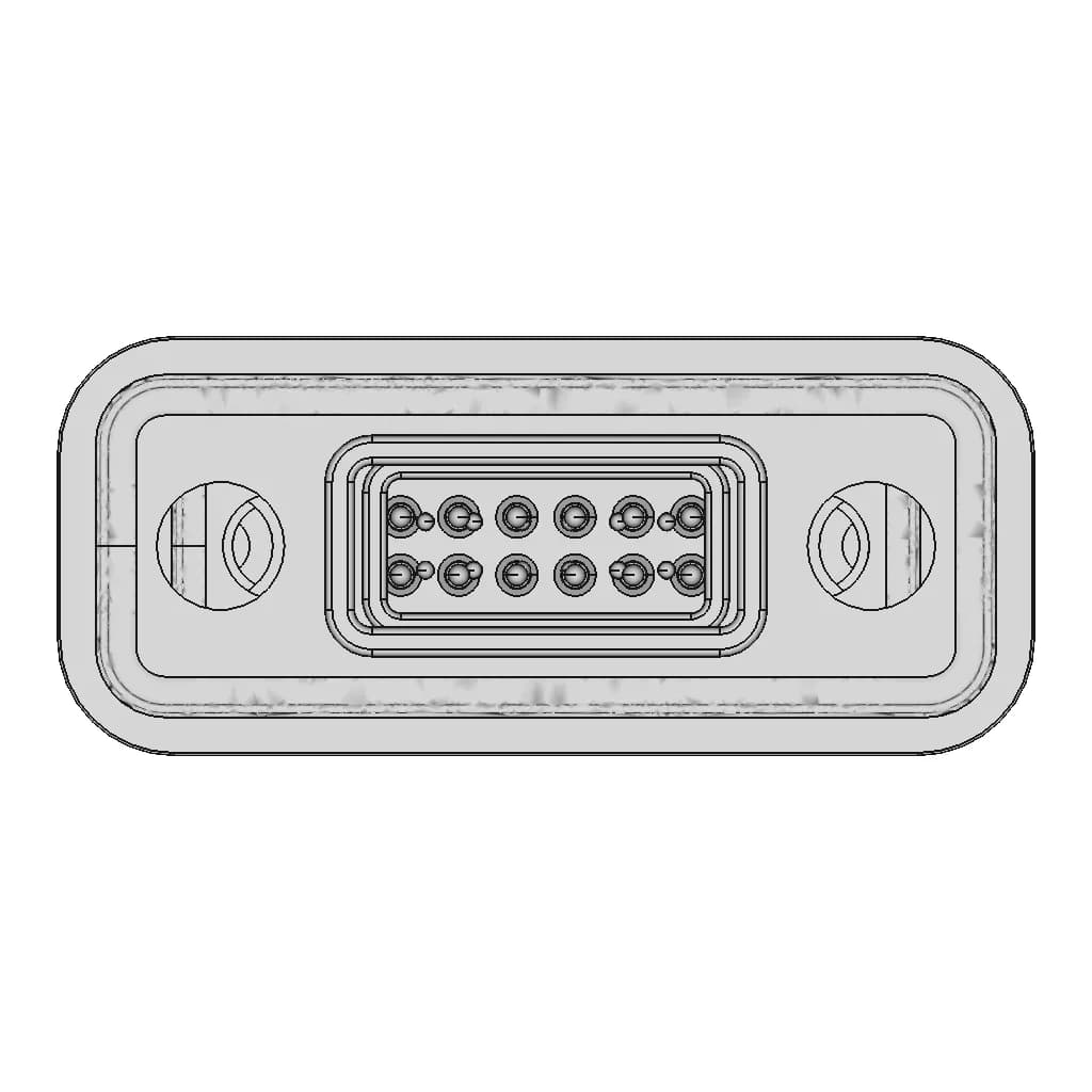 Harwin Connector M90 | 3D Engineering Design File_0_0_degree_snapshot