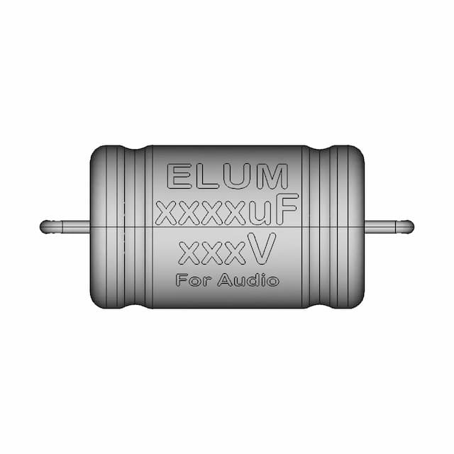 Bi-Polar Axial Capacitor - Standard Mechanical Component