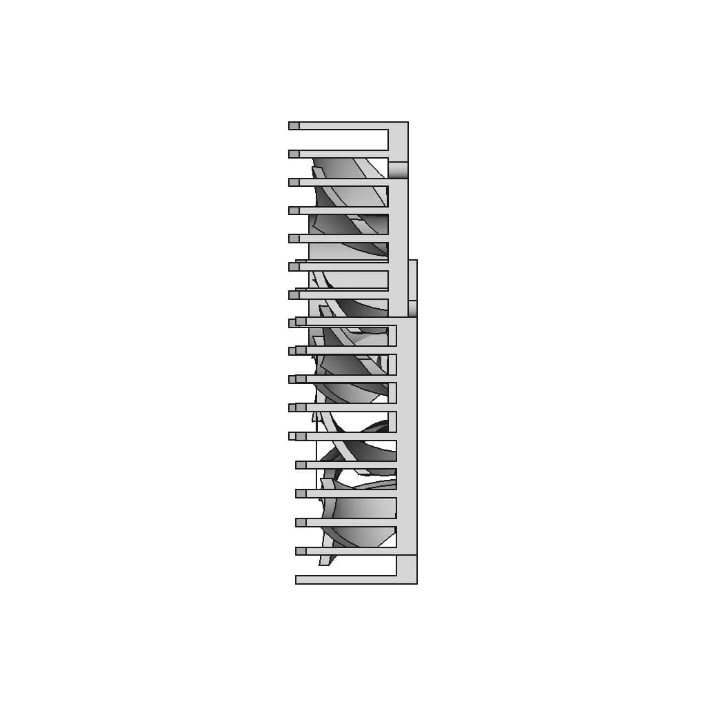 Raspberry Pi 4B Heatsink (Radiator Cooling Fan) | 3D Engineering Design File_270_0_degree_snapshot