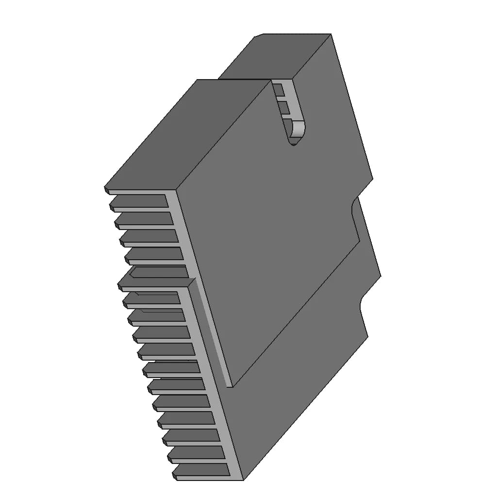 Raspberry Pi 4B Heatsink (Radiator Cooling Fan) | 3D Engineering Design File_60_30_degree_snapshot