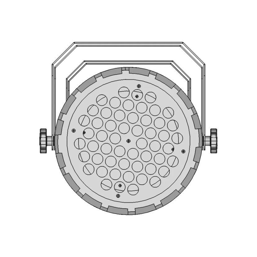 Flat Plastic Par Light | High-Quality CAD Model