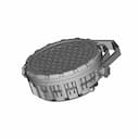 Flat Plastic Par Light | High-Quality CAD Model_60_30_degree_snapshot