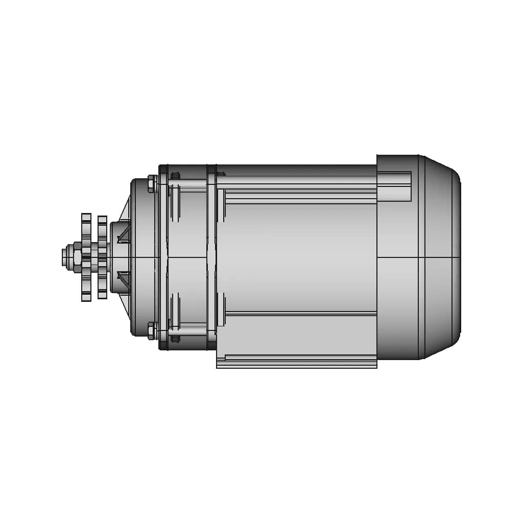 Electric Motor 48V1000W (Lunyee) | 3D Engineering Design File_0_90_degree_snapshot