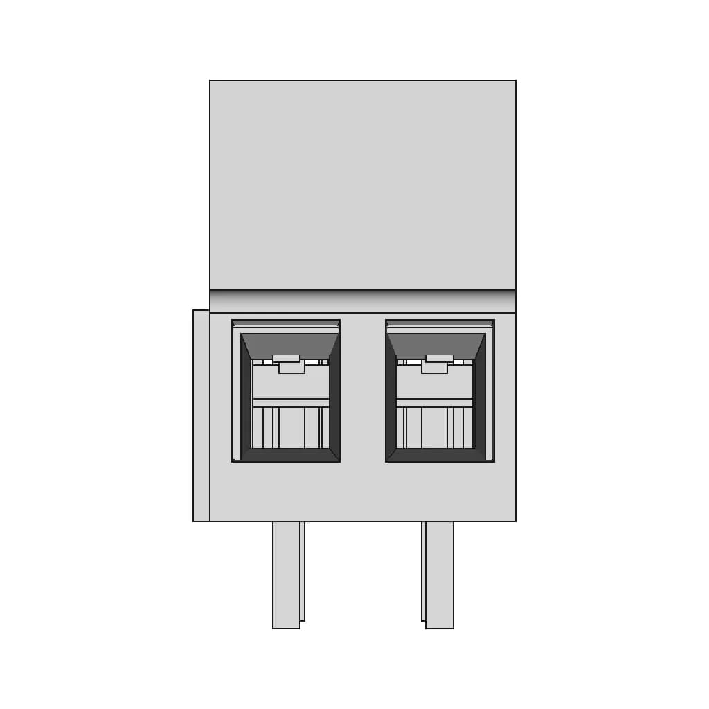 Bloque De Terminales 2P Rojo | 3D Engineering Design File_0_0_degree_snapshot