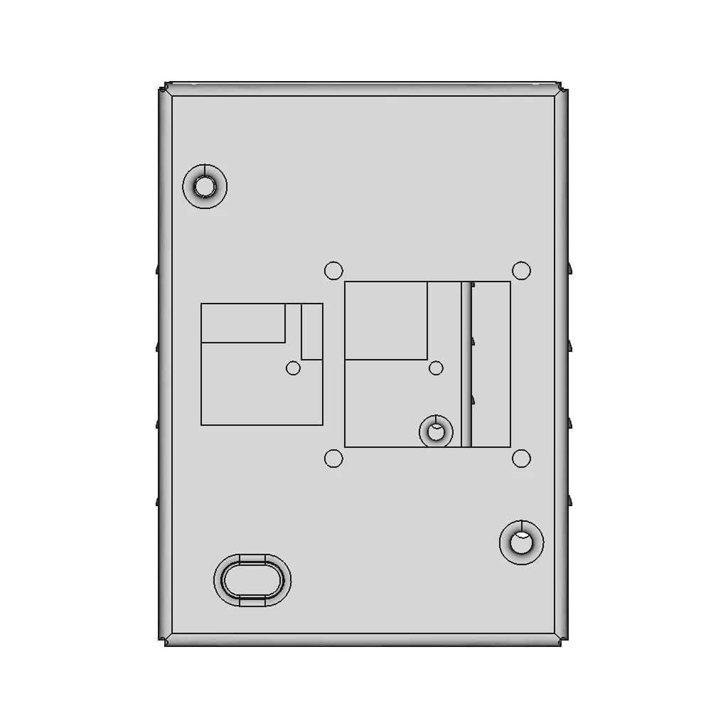 Electrical Fuse Box - Sheet Metal Model - Standard Mechanical Component_270_0_degree_snapshot