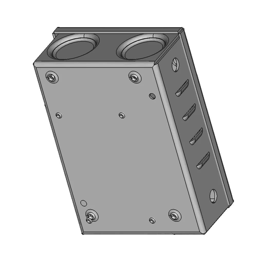 Electrical Fuse Box - Sheet Metal Model - Standard Mechanical Component_60_30_degree_snapshot