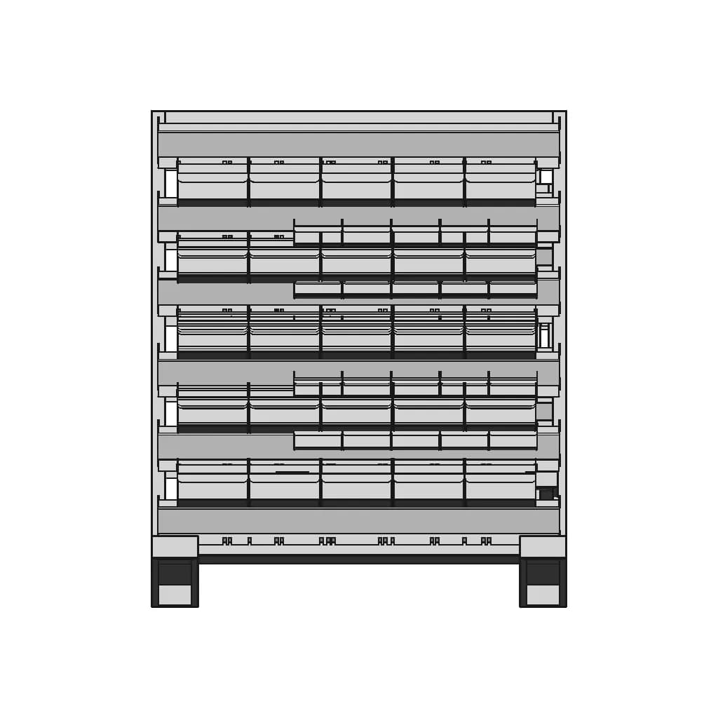 Mild Steel 4 Wheel Nut Bolt Trolley - Downloadable CAD Representation_0_270_degree_snapshot