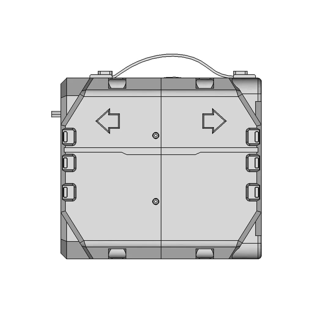 Houssing For Battery 8S - Downloadable CAD Representation_0_90_degree_snapshot