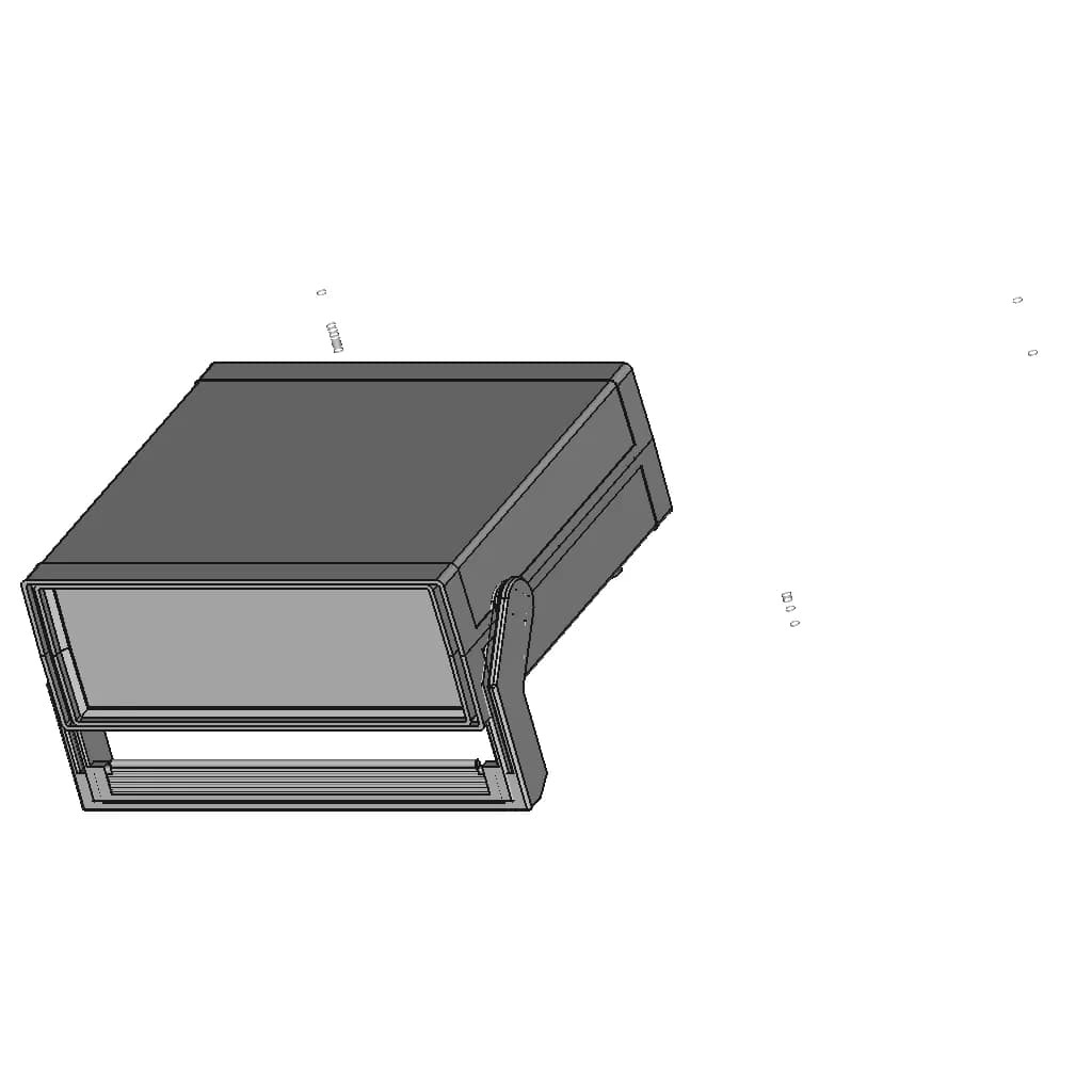 Kunststoffgehäuse 200X175X70 | High-Quality CAD Model_60_30_degree_snapshot