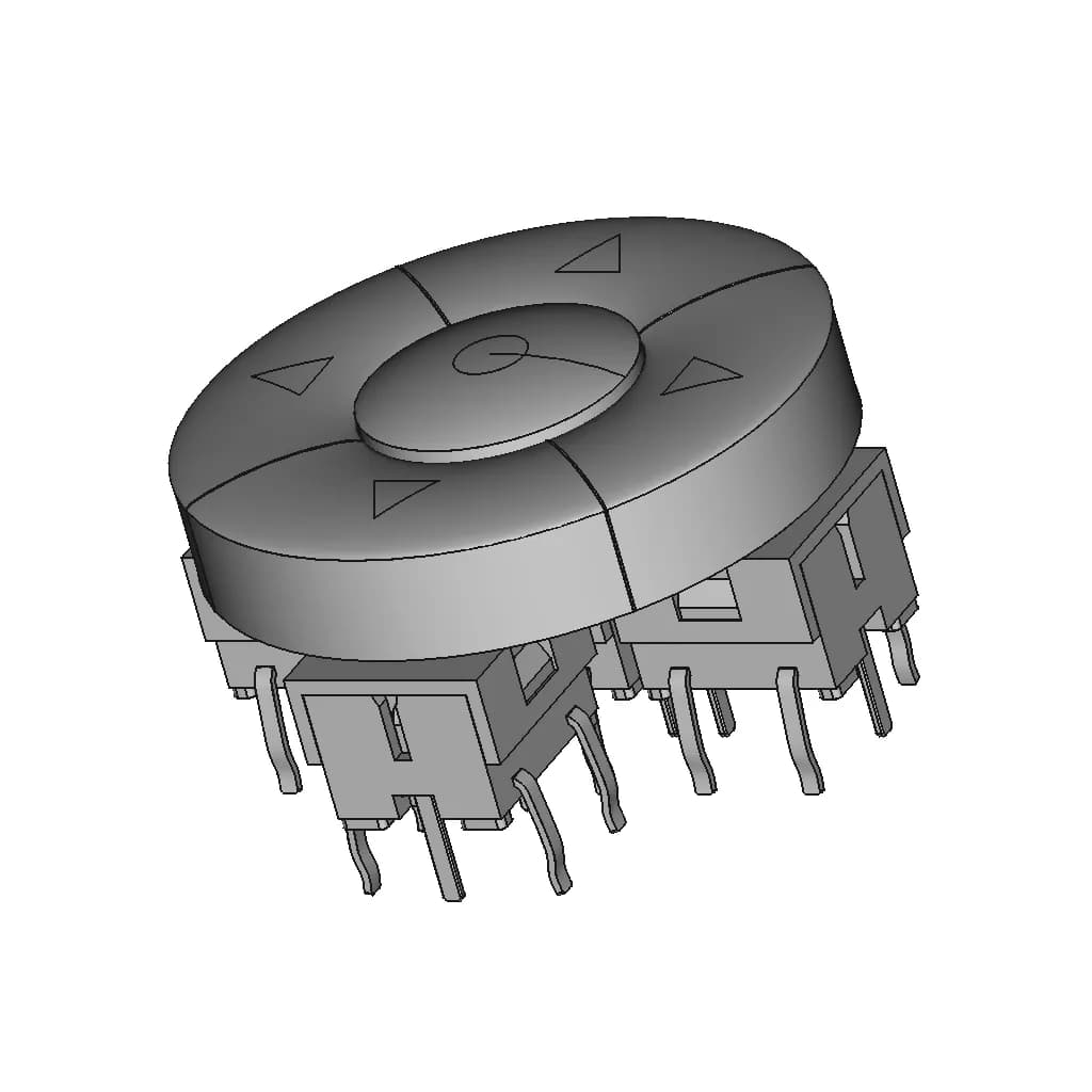 5 Way Button | 3D Engineering Design File_60_30_degree_snapshot
