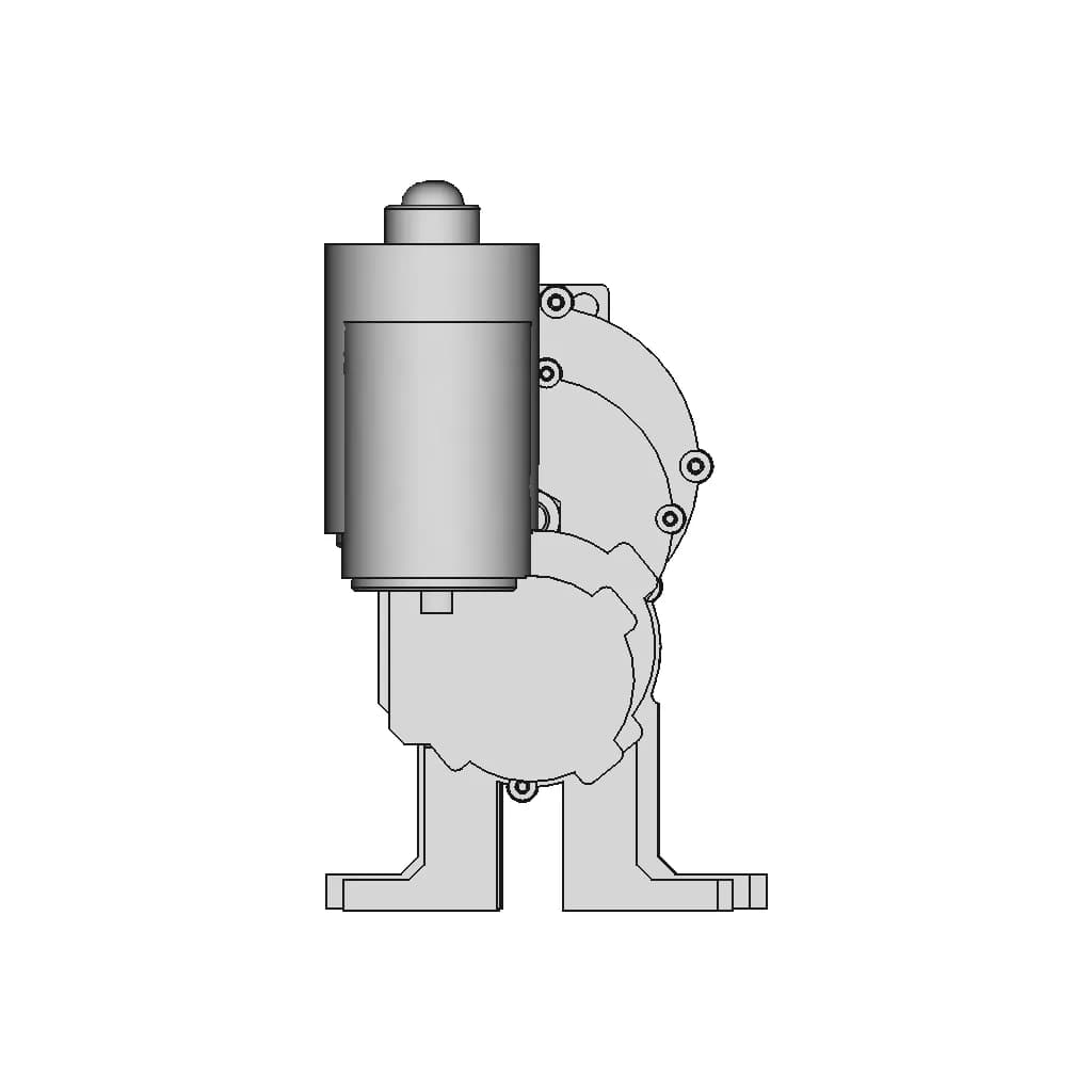 Mini Winch 3D Printed - Standard Mechanical Component_0_0_degree_snapshot