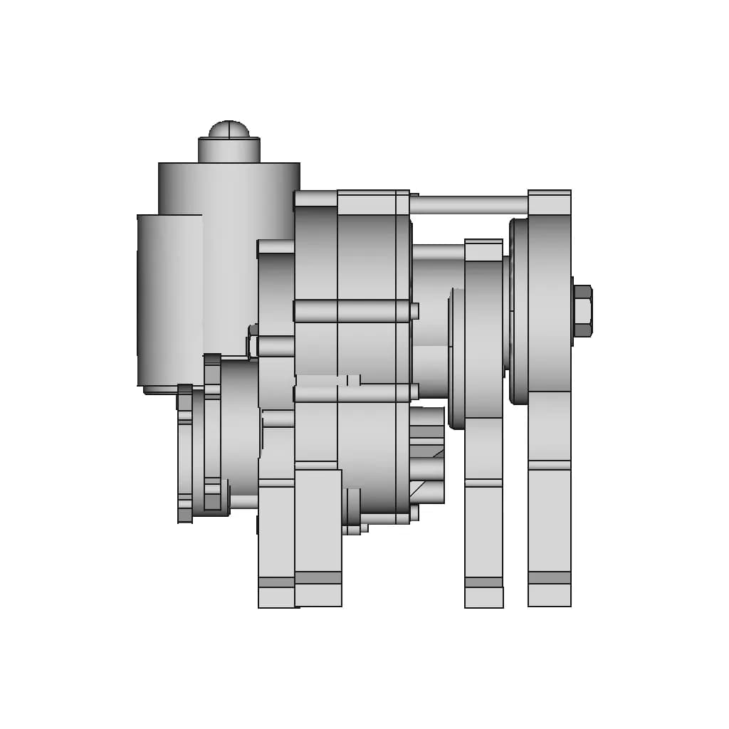 Mini Winch 3D Printed - Standard Mechanical Component_0_90_degree_snapshot