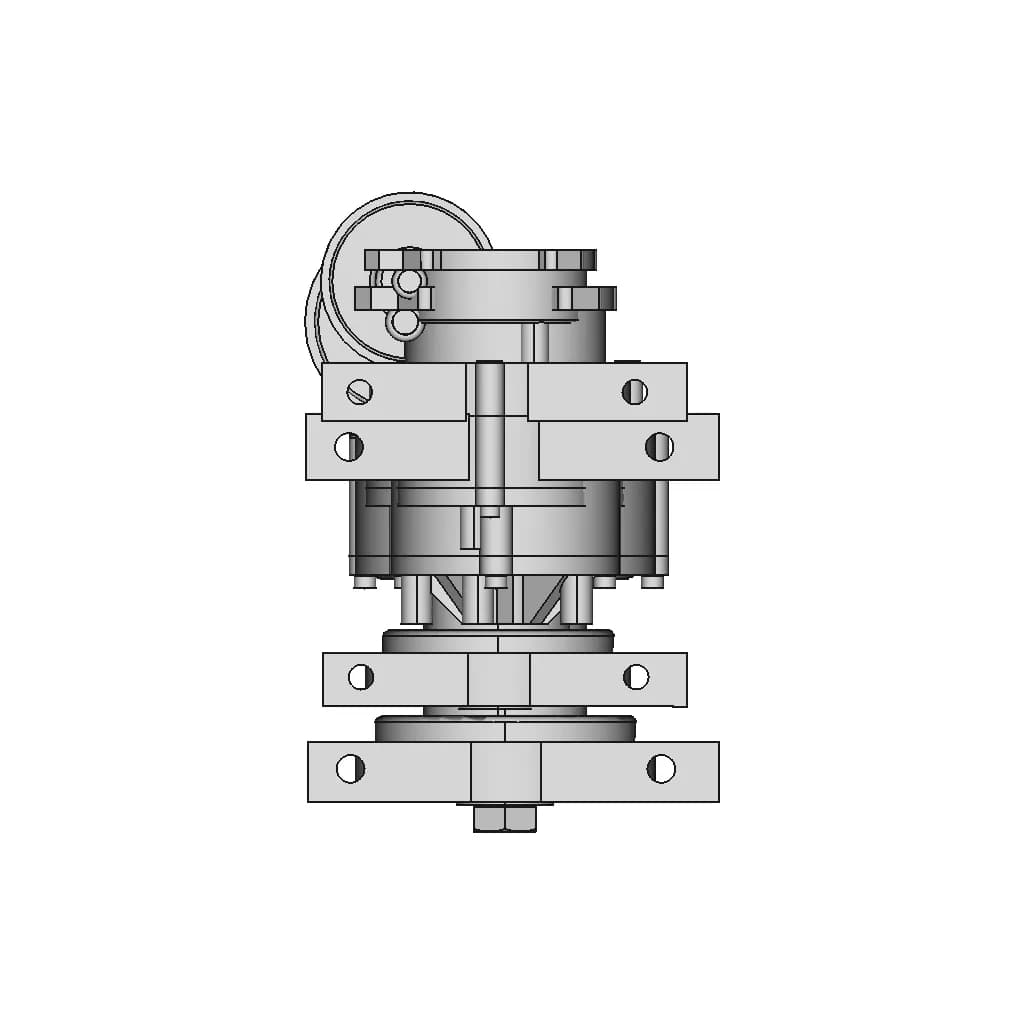 Mini Winch 3D Printed - Standard Mechanical Component_90_0_degree_snapshot