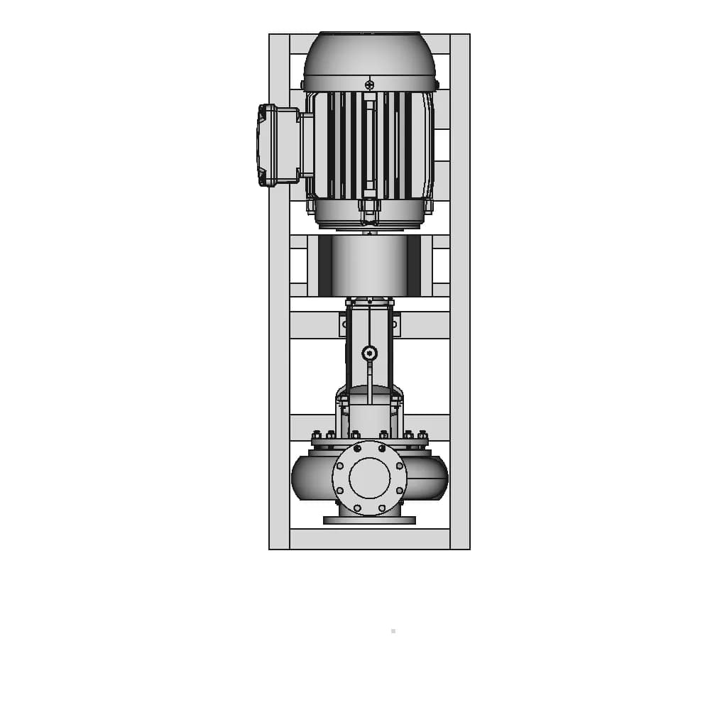 Centrifugal Pump 8X6Inch-75Hp - Downloadable CAD Representation_270_0_degree_snapshot
