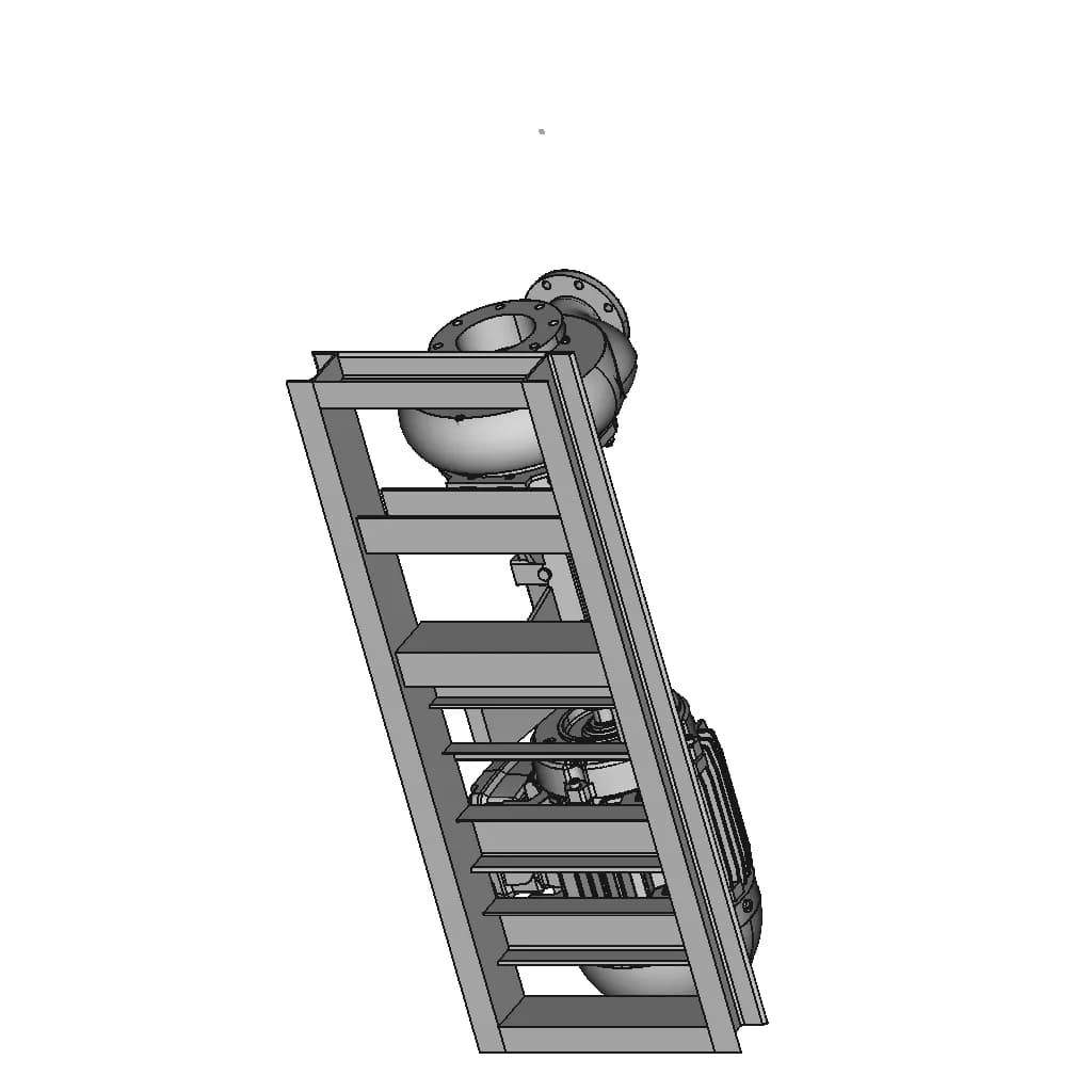 Centrifugal Pump 8X6Inch-75Hp - Downloadable CAD Representation_60_30_degree_snapshot