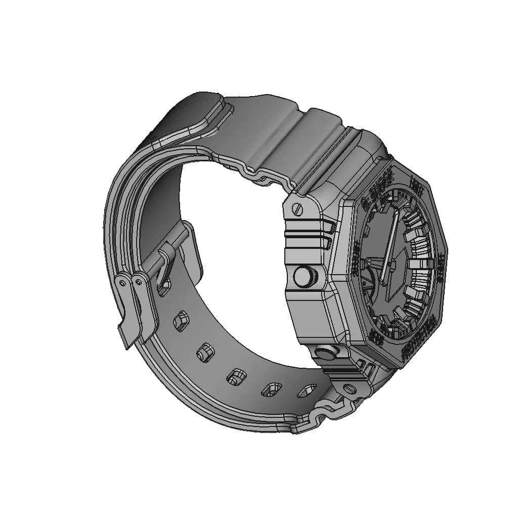 Casio-Gm2100 | High-Quality CAD Model_60_30_degree_snapshot