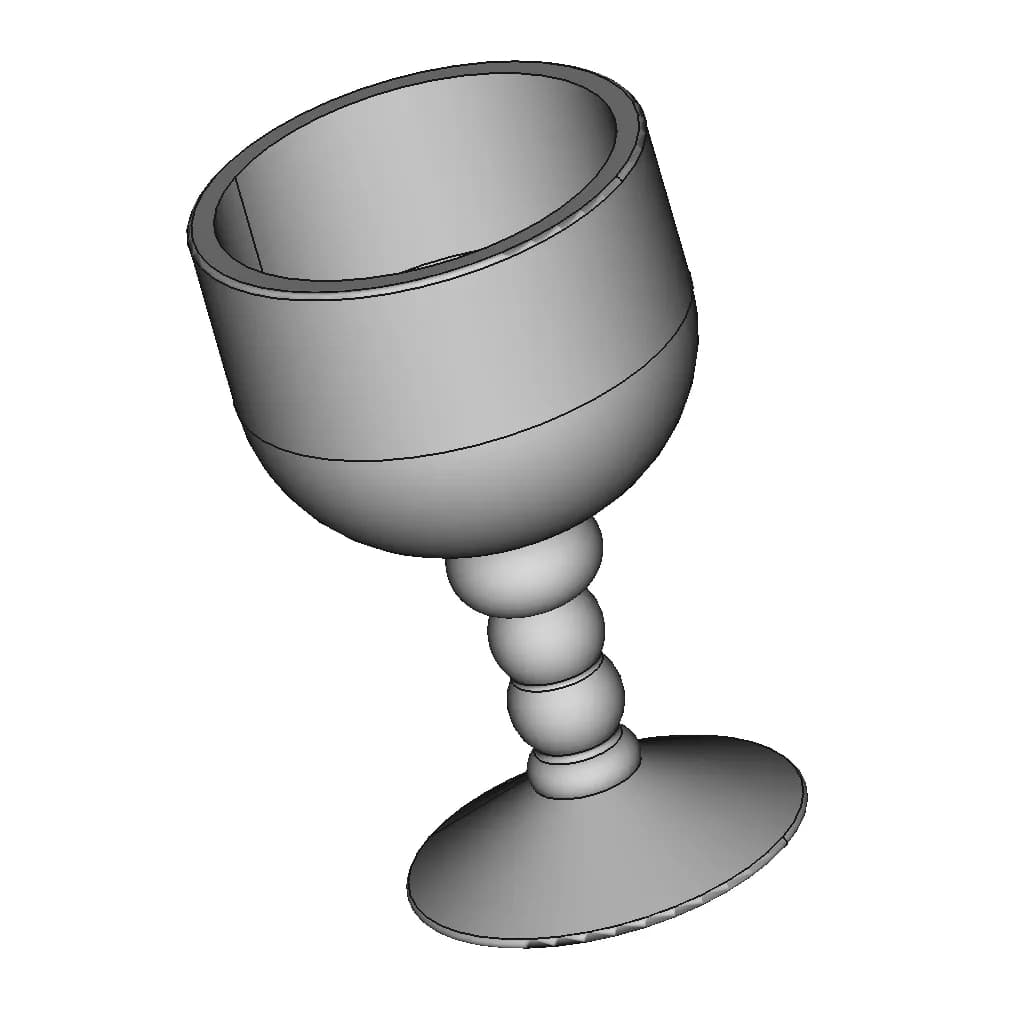 Goblet | High-Quality CAD Model_60_30_degree_snapshot