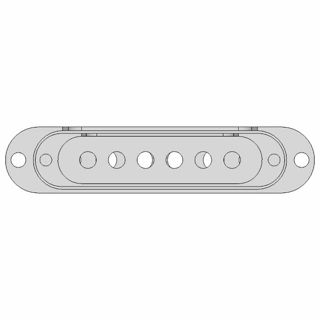 Single Coil Pickup Cover | 3D Engineering Design File