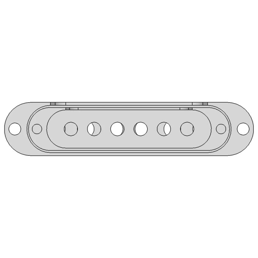Single Coil Pickup Cover | 3D Engineering Design File