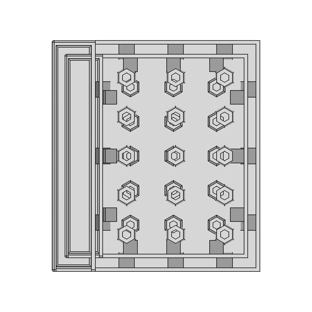Screwdriver And 4Mm Bit Holder Tray - Downloadable CAD Representation_0_0_degree_snapshot