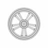 1/25 Scale Model Wheel - Downloadable CAD Representation_270_0_degree_snapshot