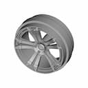 1/25 Scale Model Wheel - Downloadable CAD Representation_60_30_degree_snapshot