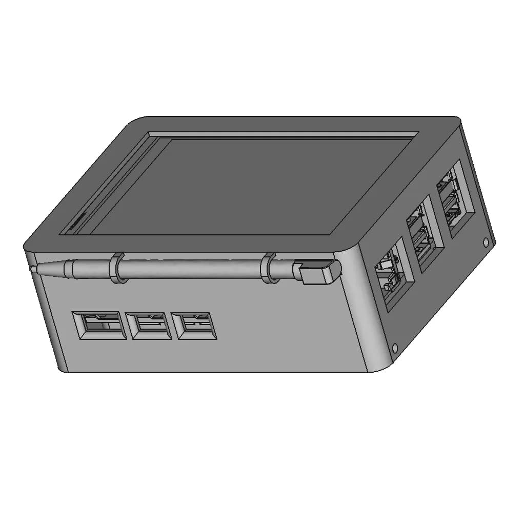 Raspberry Pi 5 Pocket Pc And Camera | High-Quality CAD Model_60_30_degree_snapshot