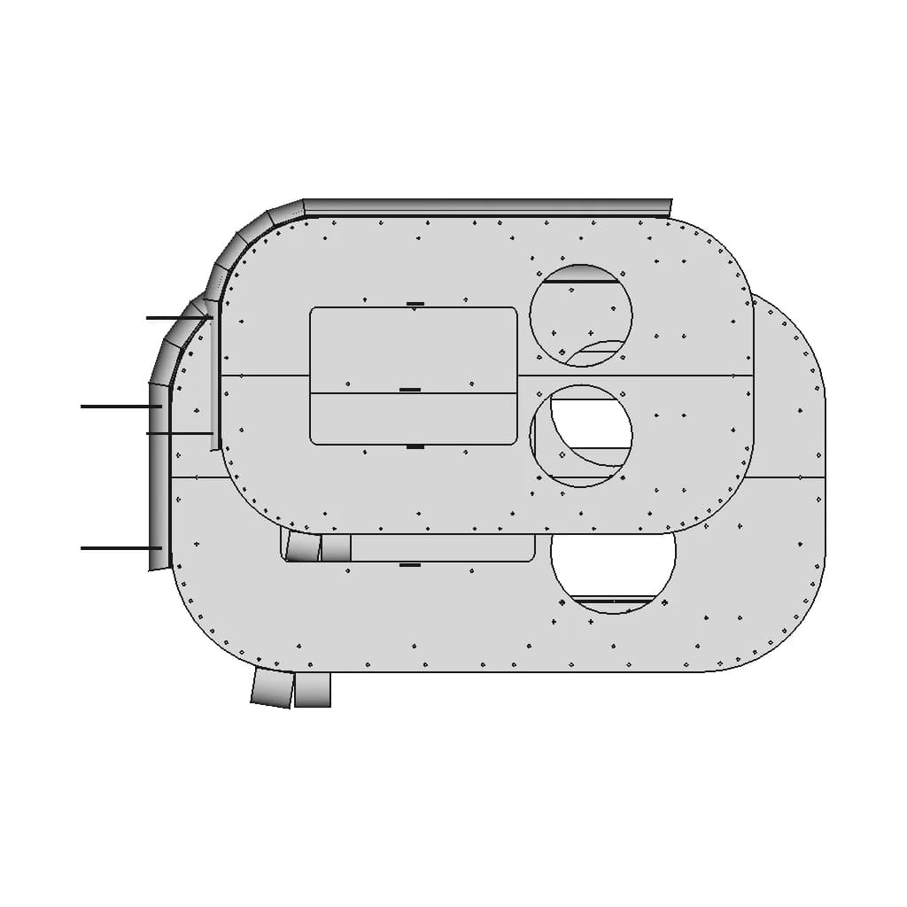 Rc Hovercraft Chassis One With 80Mm Grounddeck - Downloadable CAD Representation_270_0_degree_snapshot