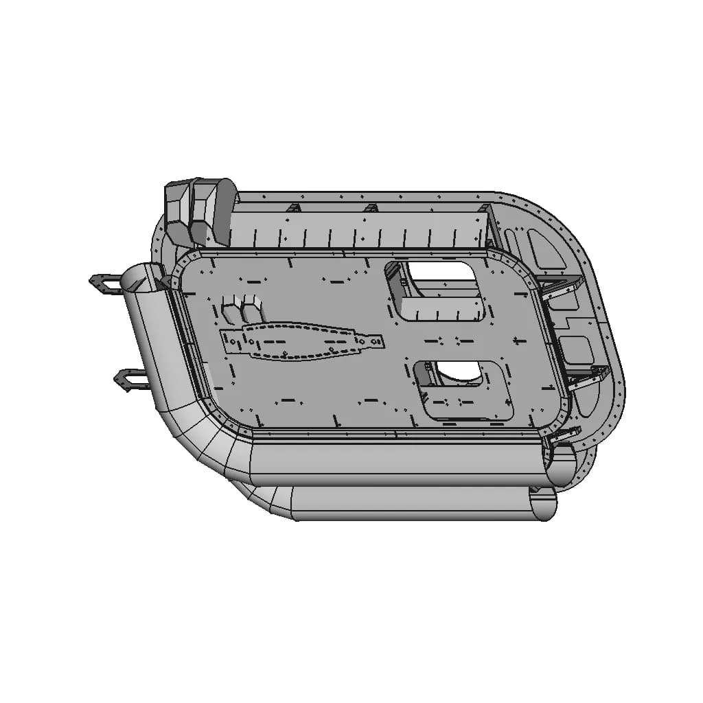 Rc Hovercraft Chassis One With 80Mm Grounddeck - Downloadable CAD Representation_60_30_degree_snapshot