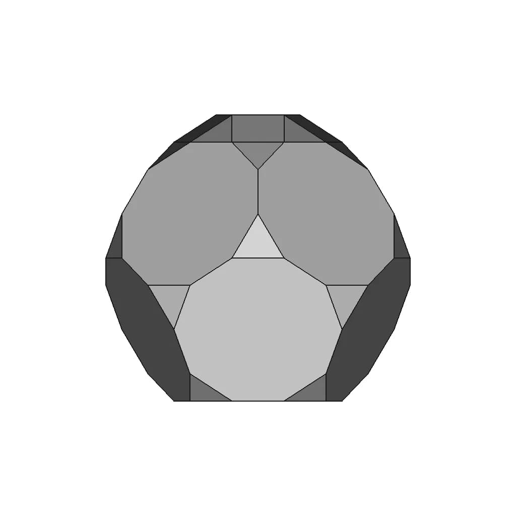 Augmented Truncated Dodecahedron - Standard Mechanical Component_0_0_degree_snapshot