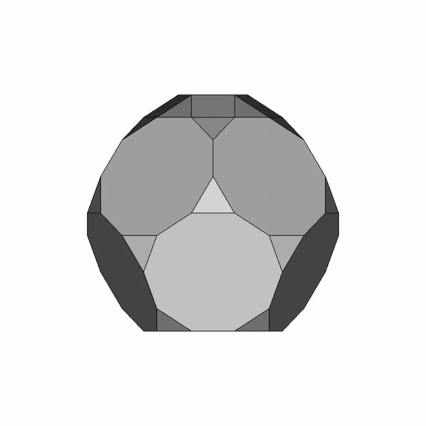 Augmented Truncated Dodecahedron - Standard Mechanical Component