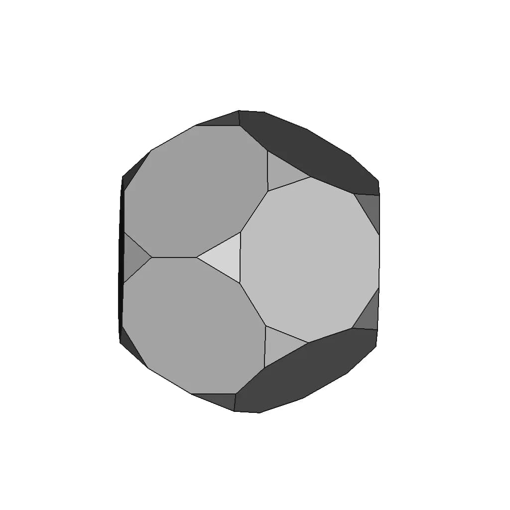 Augmented Truncated Dodecahedron - Standard Mechanical Component_60_30_degree_snapshot