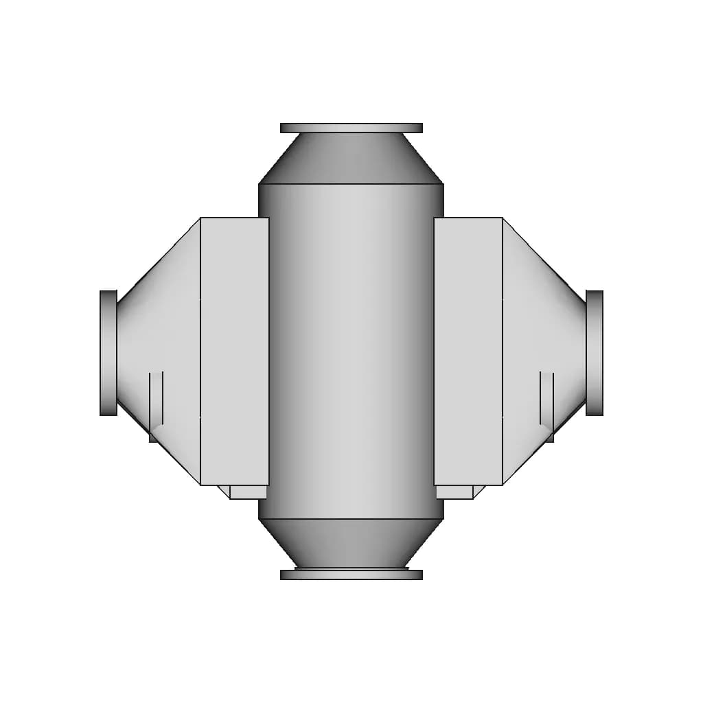Gyroid Infilled Heat Exchanger - Standard Mechanical Component_0_270_degree_snapshot
