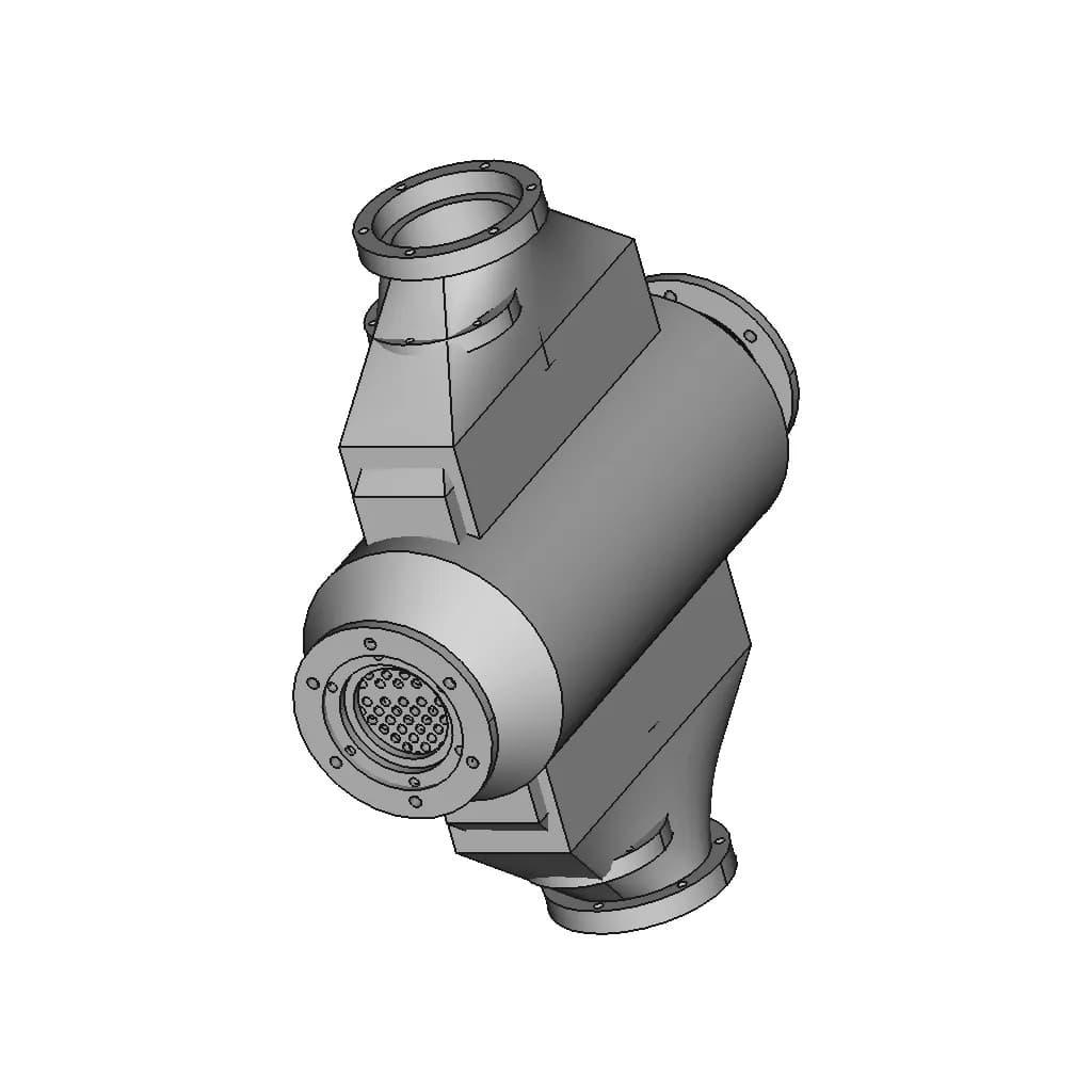 Gyroid Infilled Heat Exchanger - Standard Mechanical Component_60_30_degree_snapshot