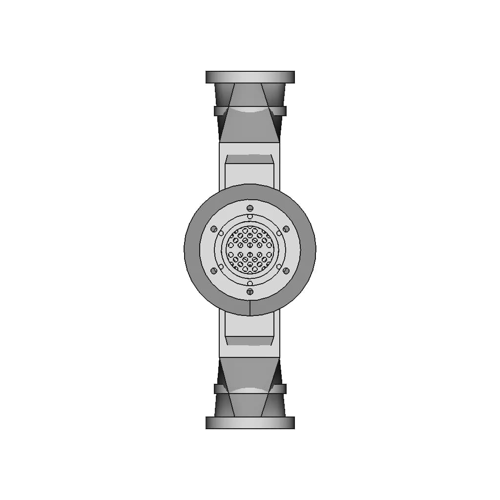 Gyroid Infilled Heat Exchanger - Standard Mechanical Component_90_0_degree_snapshot