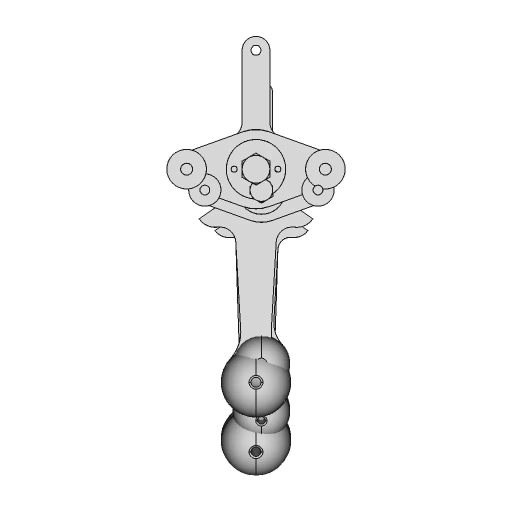 Renard R36-37-38 Engine Throttle - Standard Mechanical Component_90_0_degree_snapshot