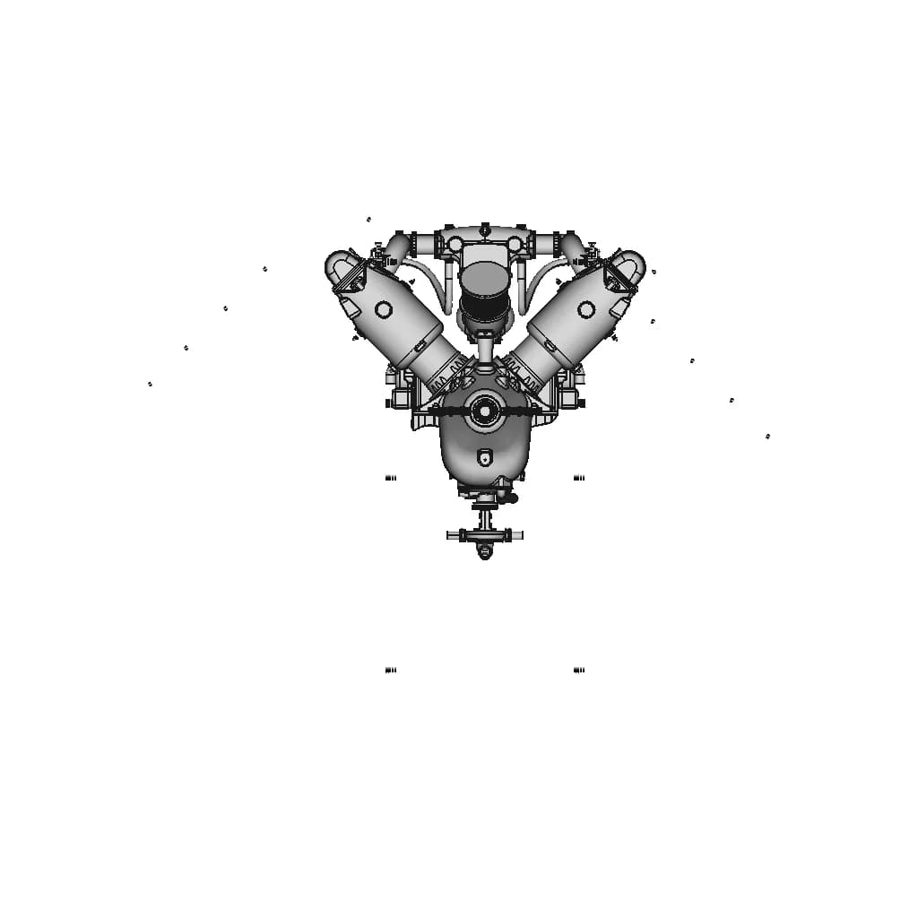 Hispano-Suiza 8F - Downloadable CAD Representation_0_0_degree_snapshot
