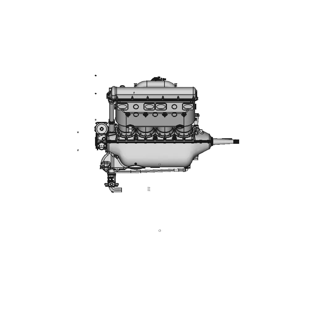 Hispano-Suiza 8F - Downloadable CAD Representation_0_270_degree_snapshot