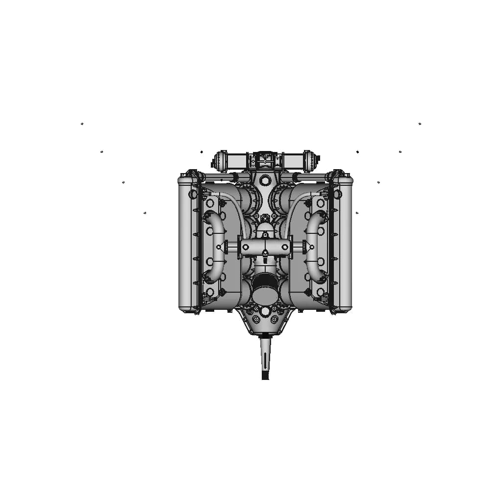 Hispano-Suiza 8F - Downloadable CAD Representation_270_0_degree_snapshot